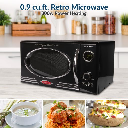 Nostalgia Retro Microwave Oven - .9 Cu. Ft. - Image 4