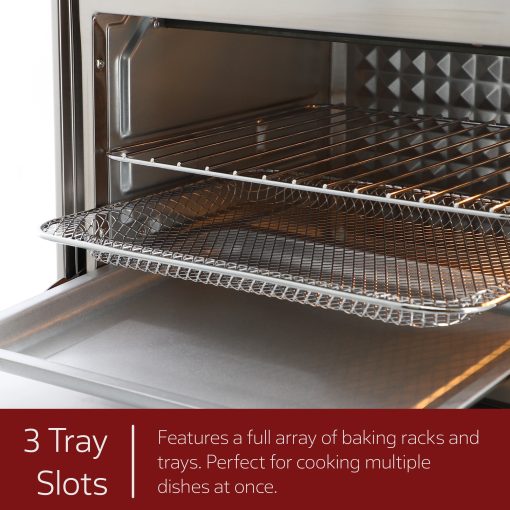 Stainless Steel 21.13 Quart Digital Display Electric 8 Preset Air Fryer/Counter Top Oven - Image 5