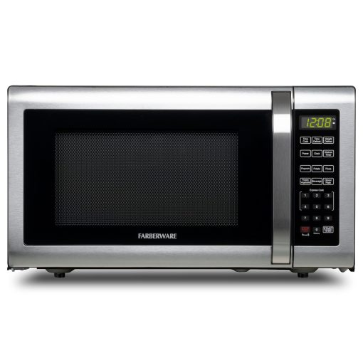 Farberware 1.6 Cu. Ft. Microwave Oven, Brushed Stainless Steel - Image 2