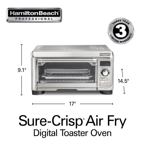 Hamilton Beach Professional Sure-Crisp Air Fry Digital Toaster Oven