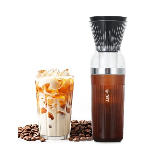 Commercial Chef Quick Cold Brew Coffee Maker, Battery Powered Coffee Maker with Fast Extraction - 10.98&rsquo&rsquo X 3.39dia - Image 2