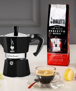Bialetti 4952 Moka Express Espresso Maker, 3-Cups, Black - 8' x 11'