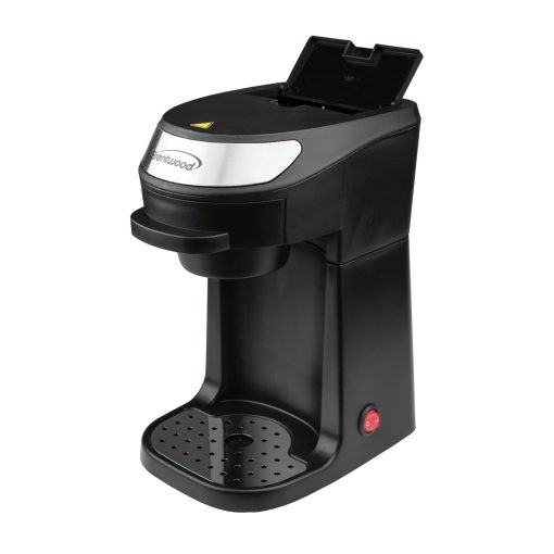 Brentwood Single Serve Coffee Maker in Black with Mug - Image 3
