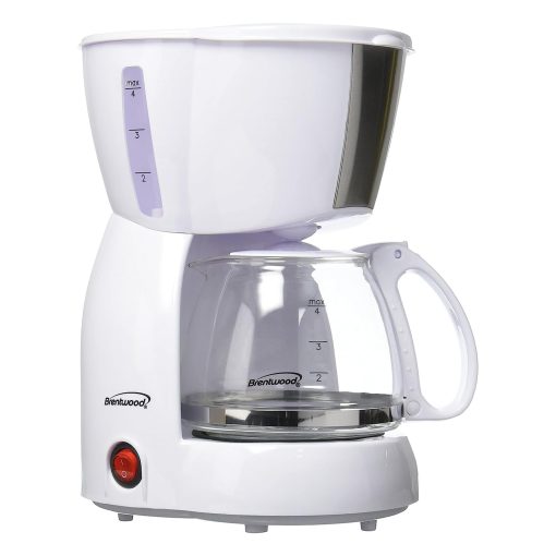 4 Cup Coffee Maker in White - Image 2