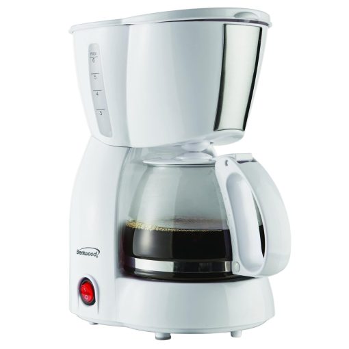 4 Cup Coffee Maker in White - Image 3
