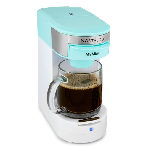 Nostalgia MyMini Single Serve Coffee Maker, Brews K-Cup & Other Pods, Serves up to 14 Ounces, Tea, Hot Chocolate, Hot Cider - Image 2