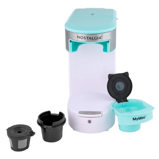 Nostalgia MyMini Single Serve Coffee Maker, Brews K-Cup & Other Pods, Serves up to 14 Ounces, Tea, Hot Chocolate, Hot Cider - Image 3