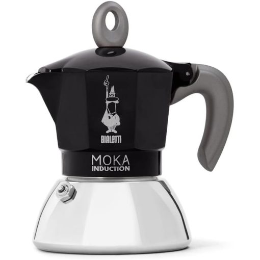 Bialetti Durable Classic Moka 2 Cup Induction Espresso Coffee Maker - Black - Image 2