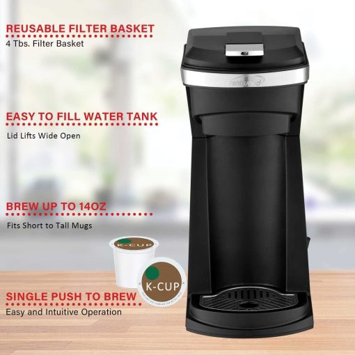 Brentwood NEW K-CUPZ SINGLE SERVE COFFEE MAKER - Black - Image 2