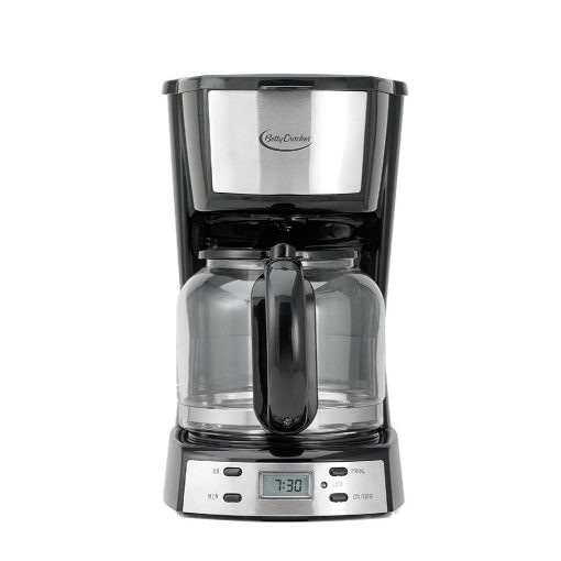 Betty Crocker 12-Cup Coffee Maker with Digital Screen, Stainless Steel - Image 2