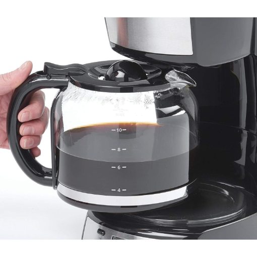 Betty Crocker 12-Cup Coffee Maker with Digital Screen, Stainless Steel - Image 3