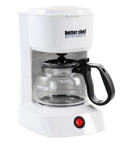 Better Chef 4 Cup Compact Coffee Maker in Black with Removable Filter Basket