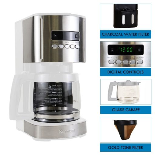 Kenmore Aroma Control Programmable 12-cup Coffee Maker, white - Image 4
