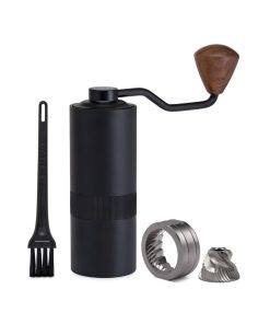 ChefWave Aluminum Alloy Manual Conical Burr Coffee Grinder Bundle