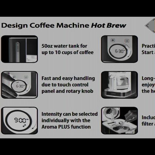 Caso Design Hot Brew 10 cup Coffee Maker - Image 3