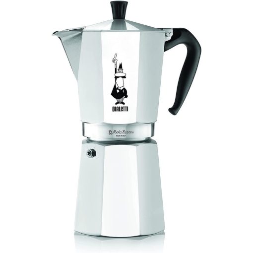 Bialetti Moka Express Iconic Stovetop Espresso Maker, Moka Pot 12 Cup, Aluminium - Image 2