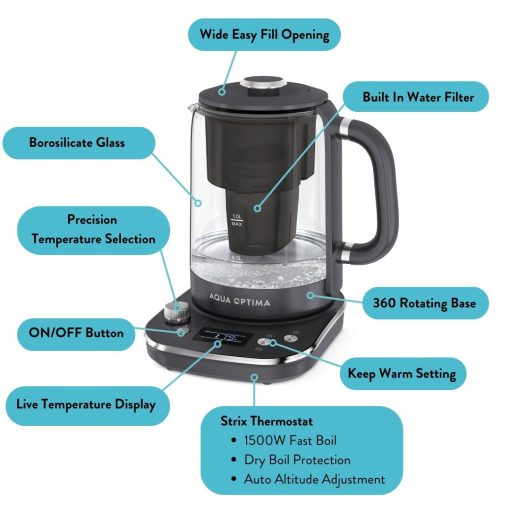 Aqua Optima Electric Kettle with Water Filter - Image 3