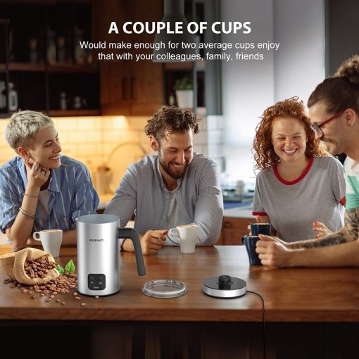 Milk Frother, Electric Milk Warmer with Touch Screen - Image 3
