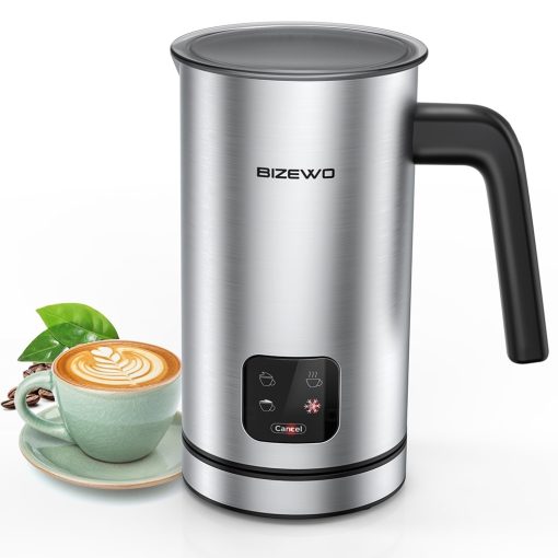 Milk Frother, Electric Milk Warmer with Touch Screen