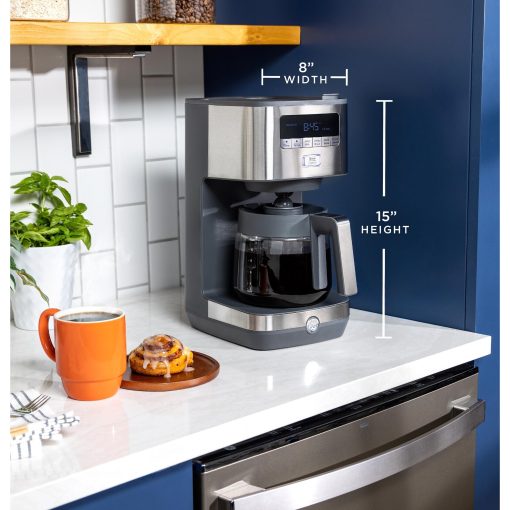 GE 12 Cup Drip Coffee Maker with Adjustable Keep Warm Plate