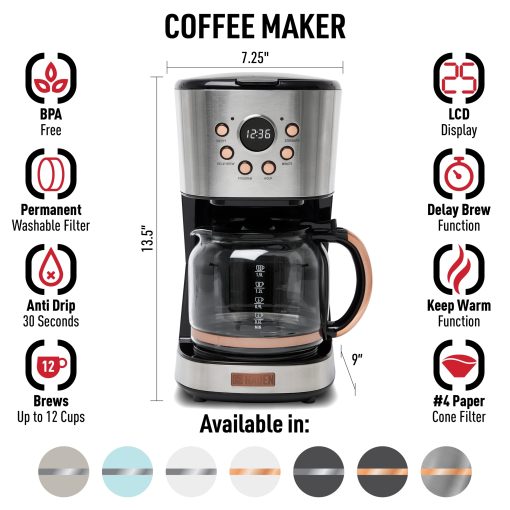 Haden Heritage 12-Cup Programmable Coffee Maker