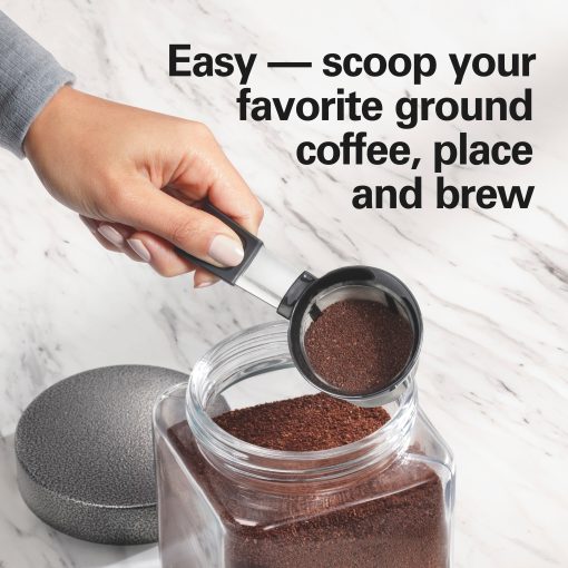 Hamilton Beach The Scoop Single-Serve Stainless Steel Coffee Maker with Removable Reservoir - Image 3