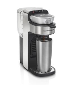 Hamilton Beach The Scoop Single-Serve Stainless Steel Coffee Maker with Removable Reservoir