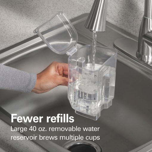 Hamilton Beach The Scoop Single-Serve Stainless Steel Coffee Maker with Removable Reservoir - Image 3