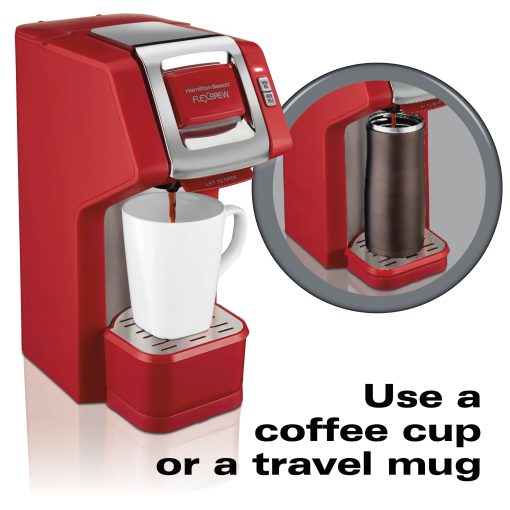 Hamilton Beach FlexBrew Single-Serve Coffee Maker Red - Image 3