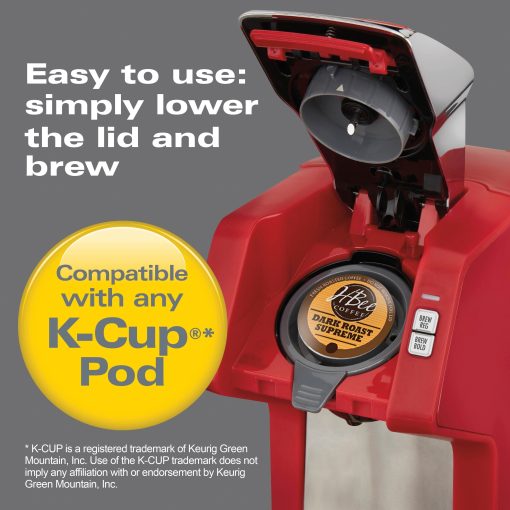 Hamilton Beach FlexBrew Single-Serve Coffee Maker Red - Image 5
