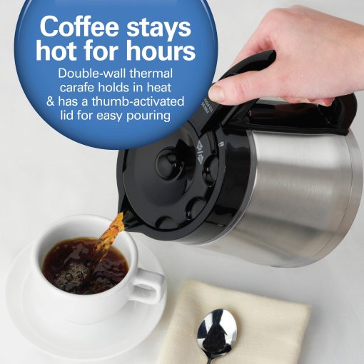 Hamilton Beach Programmable 10 Cup Thermal Coffee Maker - Image 3