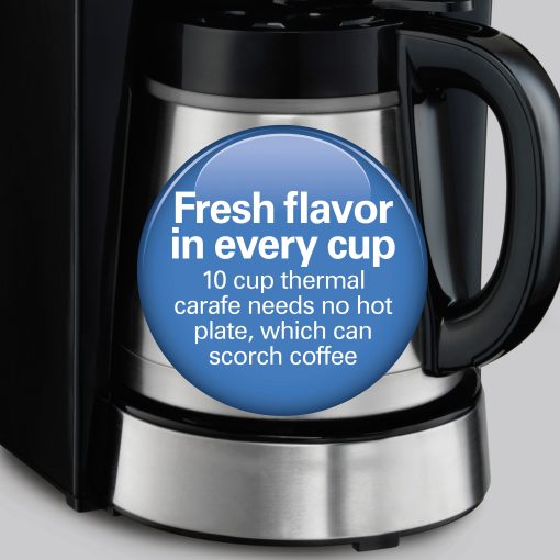 Hamilton Beach Programmable 10 Cup Thermal Coffee Maker - Image 4