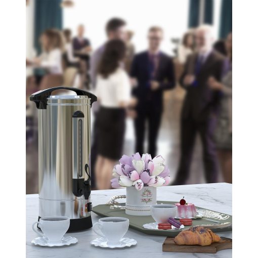 Dual Layers Stainless Steel Commercial Coffee Maker Keep-Warm Mode