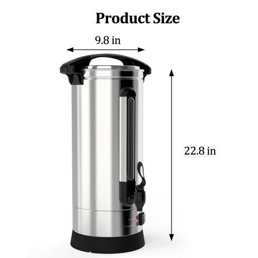 Dual Layers Stainless Steel Commercial Coffee Maker Keep-Warm Mode - Image 4