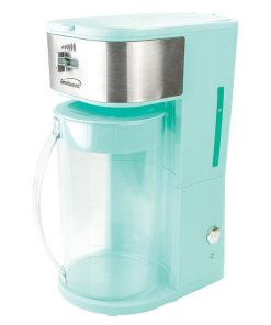 Brentwood Iced Tea and Coffee Maker in Blue with 64 Ounce Pitcher - 9.5"D x 6.75"W x 14.5"H