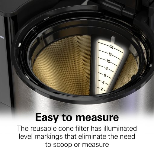 Hamilton Beach Easy Measure 14 Cup Programmable Coffee Maker - Image 3