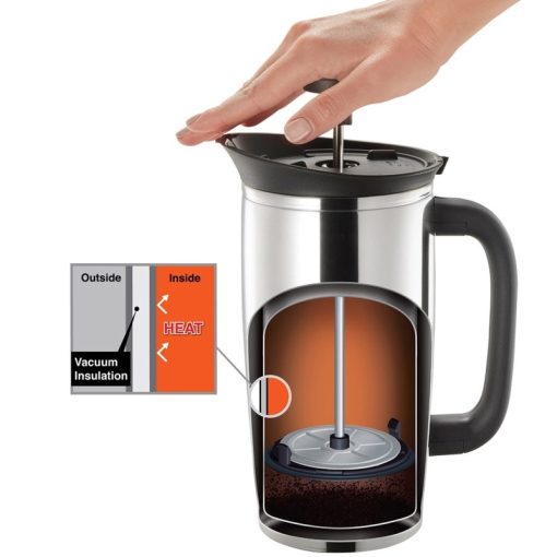 Fresh Brew Vacuum Insulated Stainless French Press - Image 4