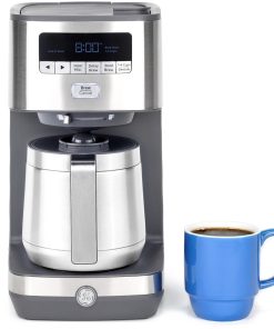 GE 10 Cup Drip Coffee Maker with Single Serve