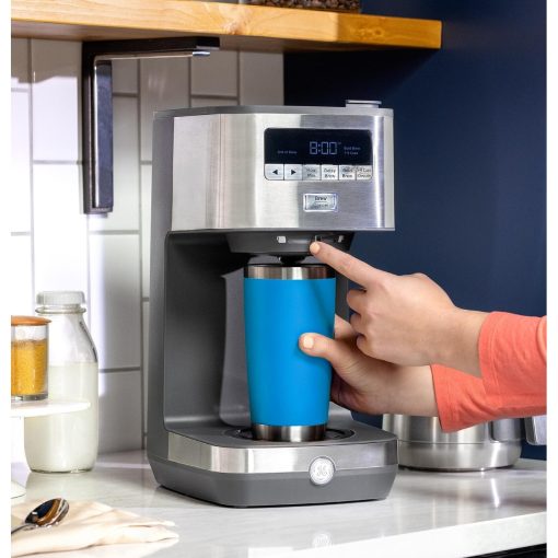 GE 10 Cup Drip Coffee Maker with Single Serve - Image 4