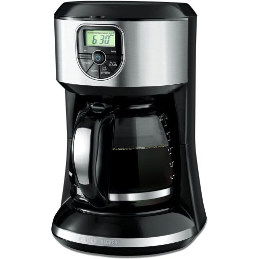 12 Cup Digital Coffee Maker in Black and Silver with Auto Clean Feature - Image 2