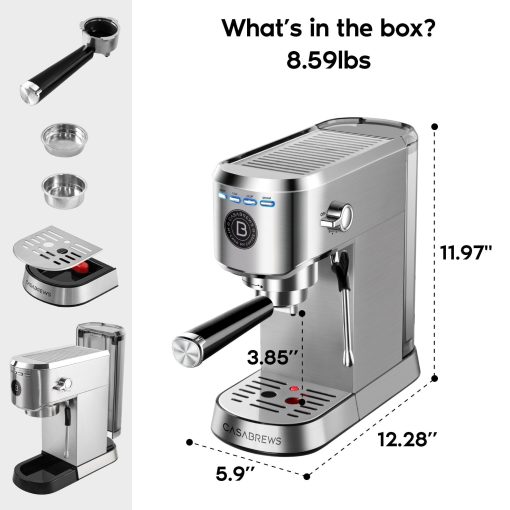 Casabrews 20 Bar Professional Espresso Machine W/ Milk Frothing System - Image 5