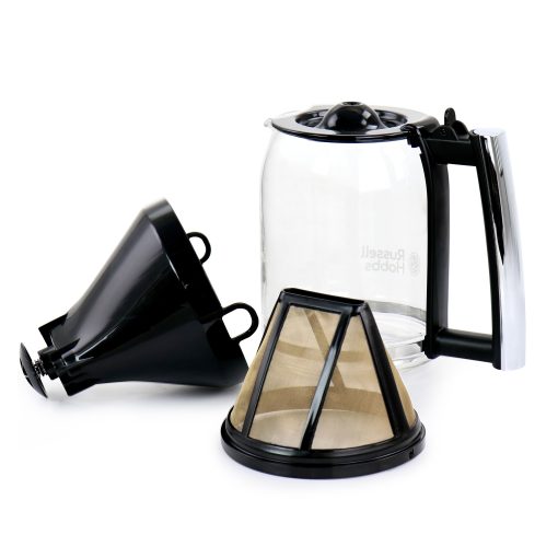 Modern Sleek Chrome Glass Coffeemaker - 8 Cup Brewing Capacity - Image 5