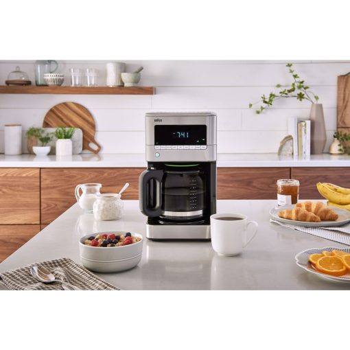 Braun BrewSense 12-Cup Drip Coffee Maker with Brew Strength Selector and Glass Carafe in Stainless Steel