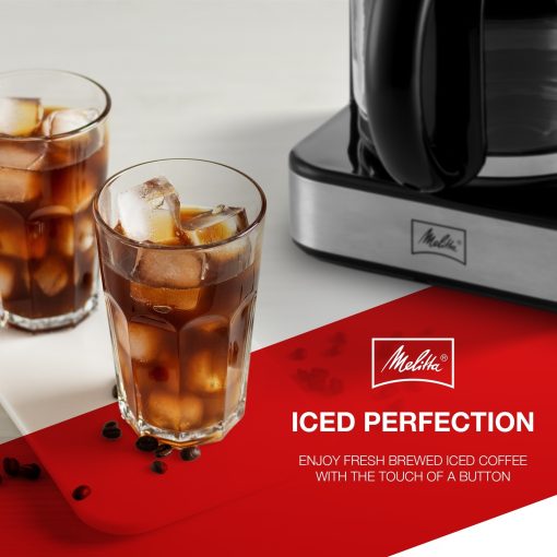 Melitta Aroma Tocco Plus 12-cup Hot and Iced Drip Coffee Maker with Glass Carafe and Touch Control Display - Image 4