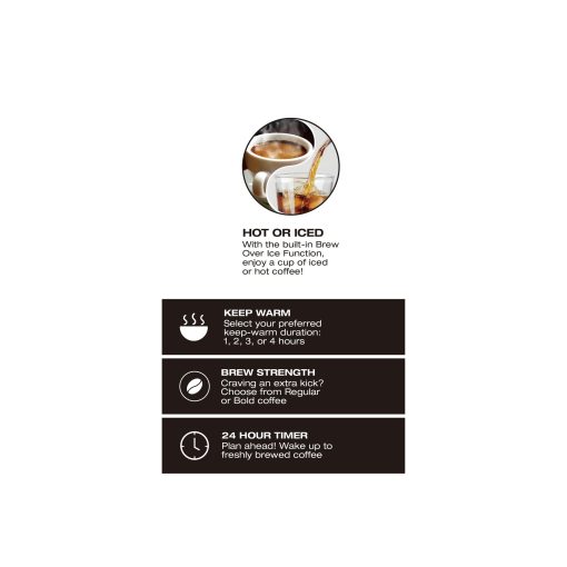 Salton Stainless Steel Digital Coffee Maker - 14 Cup - Image 5