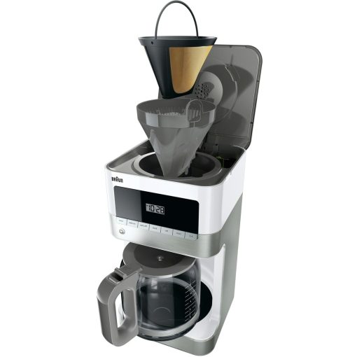 Braun BrewSense 12-Cup Drip Coffee Maker in Stainless Steel/White - Image 3