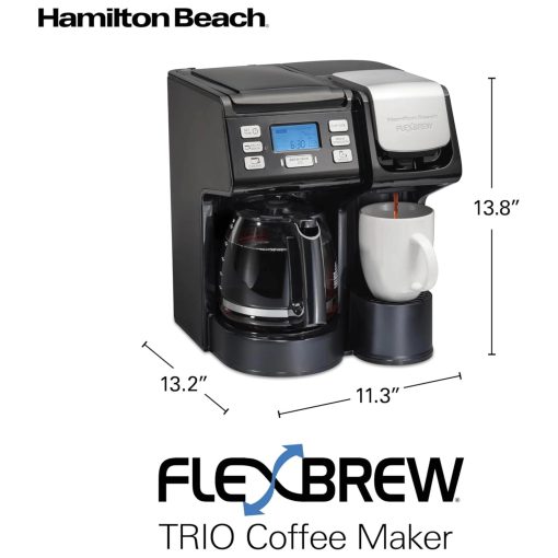 Hamilton Beach FlexBrew Trio K-Cup/12-Cup/Single Serve Coffee Maker - Image 5