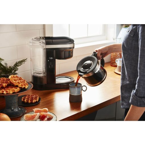 KitchenAid 12-Cup Drip Coffee Maker with Spiral Showerhead in Onyx Black