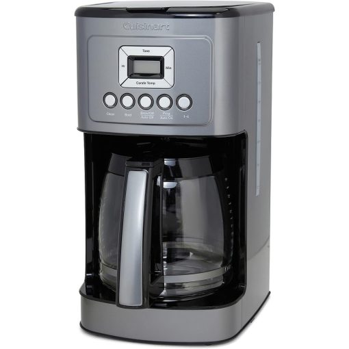 Cuisinart DCC-3200 Programmable Coffeemaker with Glass Carafe and Stainless Steel Handle, 14 Cup, Gunmetal