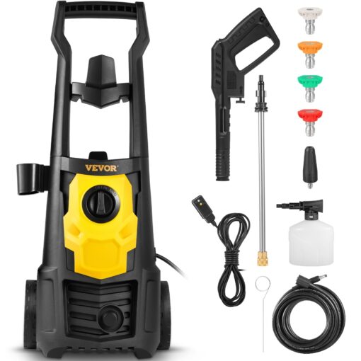 VEVOR Electric Pressure Washer 2000 PSI 1.65 GPM Power w/ 30 ft Hose 5 Nozzles - 2000PSI - Image 2